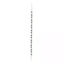 New Kirklands Home Kara Beaded Wood Decorative Garland Blue