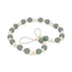 New Kirklands Home Kara Beaded Wood Decorative Garland Blue