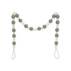 New Kirklands Home Kara Beaded Wood Decorative Garland Blue