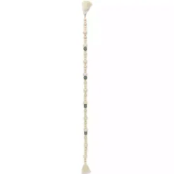 Kirklands Home Kara Blue Beaded Wood Polygon Decorative Garland