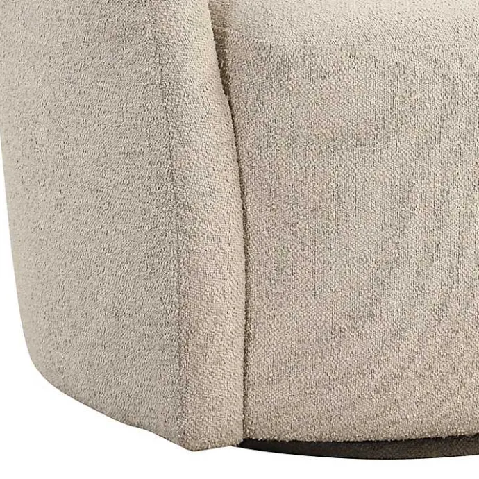Outlet Kirklands Home Khaki Boucle Danielle Accent Chair Tan