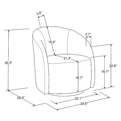 Outlet Kirklands Home Khaki Boucle Danielle Accent Chair Tan