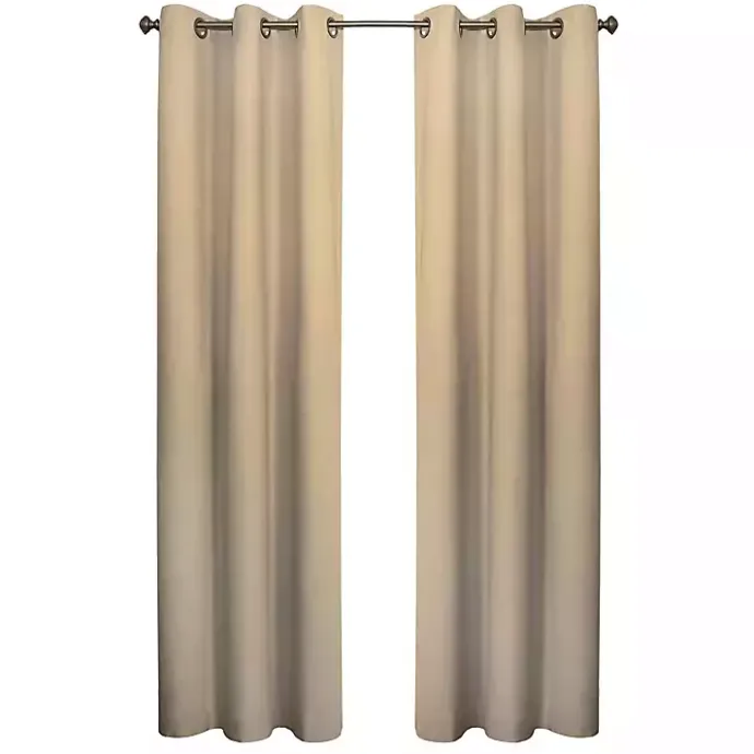 Best Kirklands Home Khaki Room Darkening Curtain Panel Set, 72 in. Tan