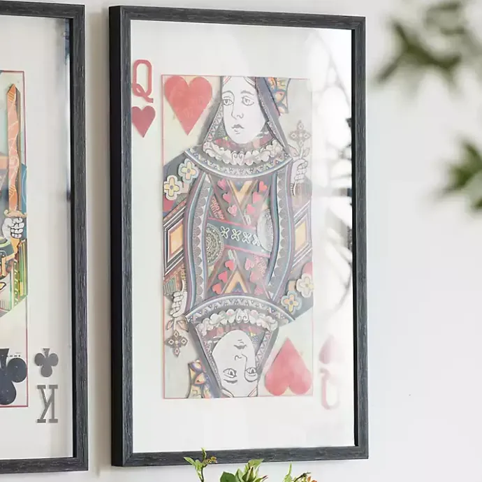 Sale Kirklands Home King & Queen Card Framed Art Prints, Set of 2 Multi