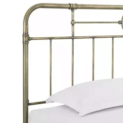 Outlet Kirklands Home King Size Bronze Pipe Bed Frame Brown