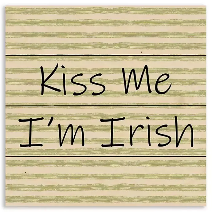 Clearance Kirklands Home Kiss Me I'm Irish Wood Pallet Art Print