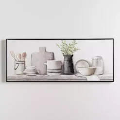 Clearance Kirklands Home Kitchen Counter Framed Canvas Art Print