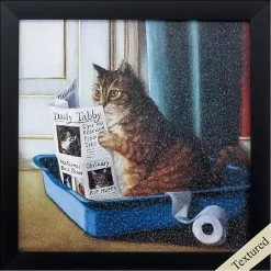 Best Kirklands Home Kitty Throne Framed Art Print