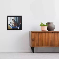 Best Kirklands Home Kitty Throne Framed Art Print