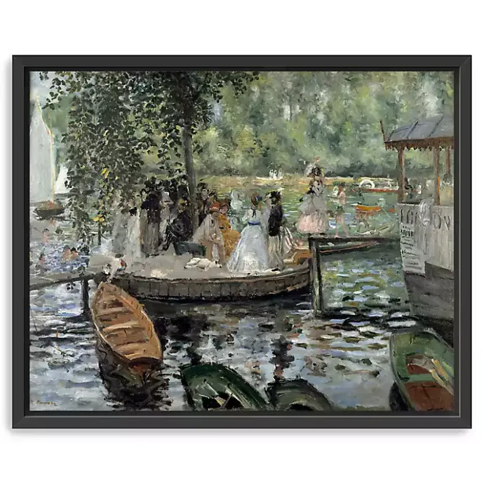 New Kirklands Home La Grenouillère Framed Canvas Art Print, 26x32
