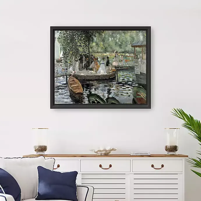 New Kirklands Home La Grenouillère Framed Canvas Art Print, 26x32