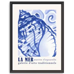 Best Kirklands Home La Mer Poster I Framed Canvas Art Print