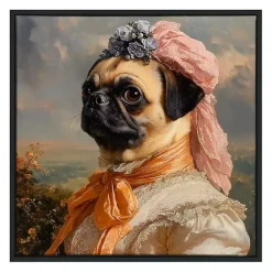 Best Kirklands Home Lady Petunia Pugington Framed Art Print Multi