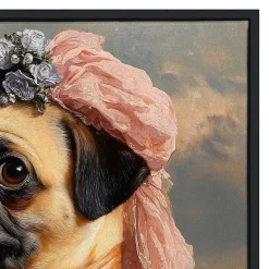 Best Kirklands Home Lady Petunia Pugington Framed Art Print Multi