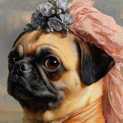 Best Kirklands Home Lady Petunia Pugington Framed Art Print Multi