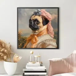 Best Kirklands Home Lady Petunia Pugington Framed Art Print Multi