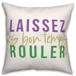 Sale Kirklands Home Laissez Le Bon Temps Rouler Pillow
