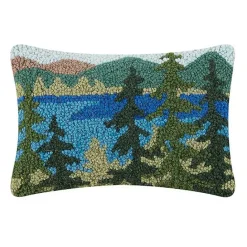 Discount Kirklands Home Lake Forest Hooked Wool Lumbar Pillow