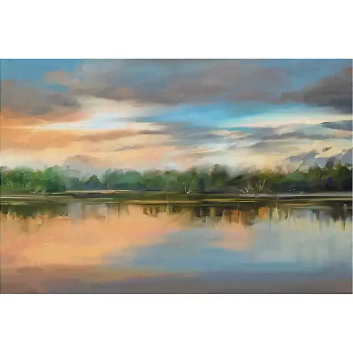Outlet Kirklands Home Lakeside Light Canvas Art Print Multi