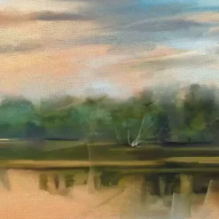 Outlet Kirklands Home Lakeside Light Canvas Art Print Multi