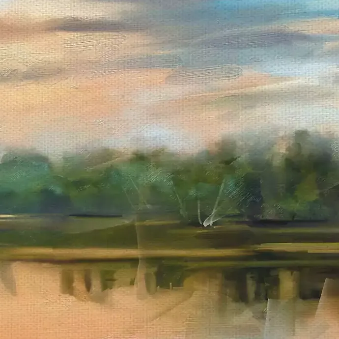 Outlet Kirklands Home Lakeside Light Canvas Art Print Multi