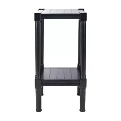 Sale Kirklands Home Landry Carved Legs Accent Table Black