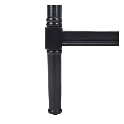 Sale Kirklands Home Landry Carved Legs Accent Table Black