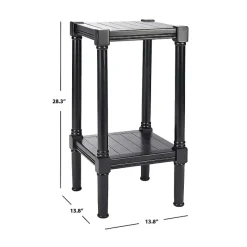 Sale Kirklands Home Landry Carved Legs Accent Table Black