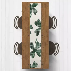 Clearance Kirklands Home Large Plaid Clover Table Runner, 90 in.