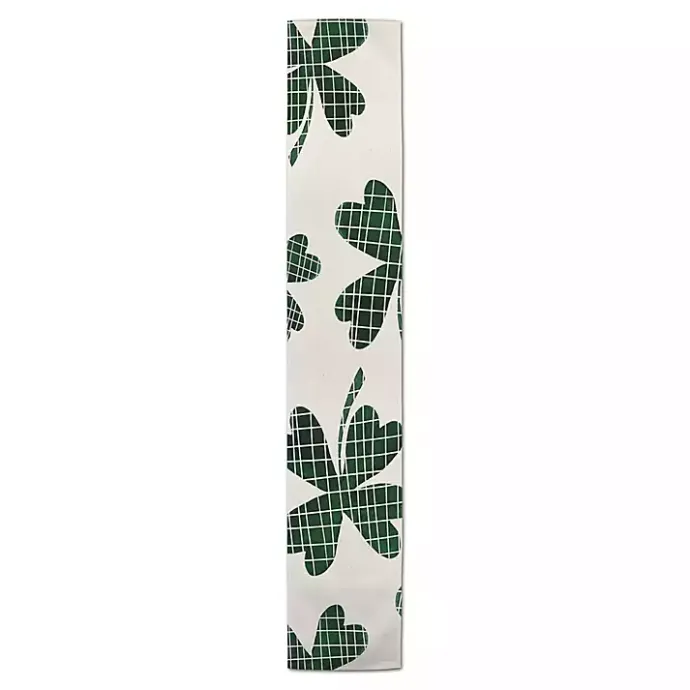 Clearance Kirklands Home Large Plaid Clover Table Runner, 90 in.