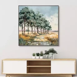 Hot Kirklands Home Late Summer Path Framed Canvas Art Print