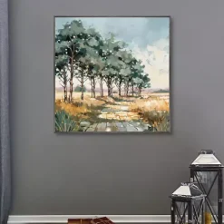 Hot Kirklands Home Late Summer Path Framed Canvas Art Print