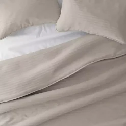 Best Kirklands Home Latte Stitched Stripes 2-pc. Twin Quilt Set Gray