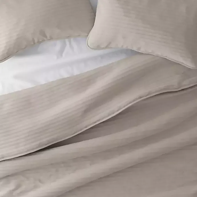 Best Kirklands Home Latte Stitched Stripes 2-pc. Twin Quilt Set Gray