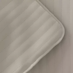 New Kirklands Home Latte Stitched Stripes 3-pc. Queen Quilt Set Tan