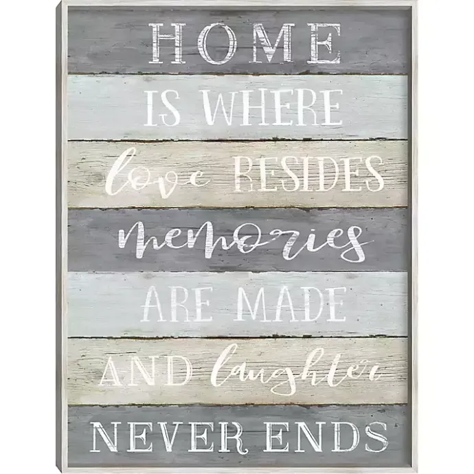 Sale Kirklands Home Laughter Never Ends Framed Canvas Art Print