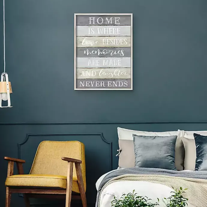 Sale Kirklands Home Laughter Never Ends Framed Canvas Art Print