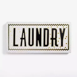 Kirklands Home Laundry Subway Tile Wall Plaque