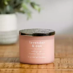 Sale Kirklands Home Lavender & Oak 3-Wick Jar Candle Purple