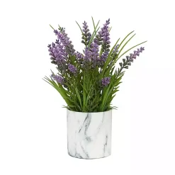 Discount Kirklands Home Lavender Arrangement in Marbled Ceramic Planter