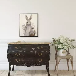 Sale Kirklands Home Lavender Easter Bunny Framed Art Print