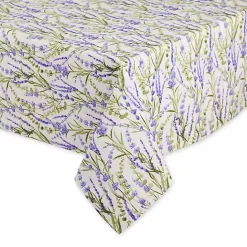 Hot Kirklands Home Lavender Fields Cotton Tablecloth