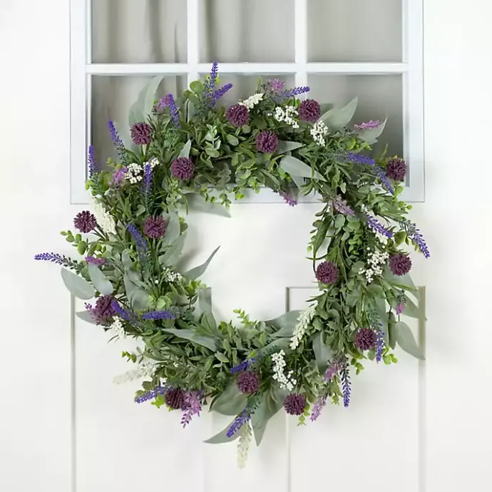 Sale Kirklands Home Lavender with White Berry Wreath