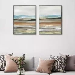 Outlet Kirklands Home Layers of Nature Framed Canvas Art Prints Multi