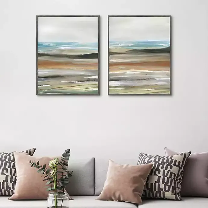 Outlet Kirklands Home Layers of Nature Framed Canvas Art Prints Multi