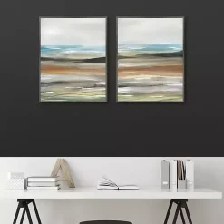 Outlet Kirklands Home Layers of Nature Framed Canvas Art Prints Multi