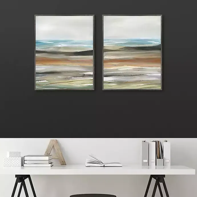 Outlet Kirklands Home Layers of Nature Framed Canvas Art Prints Multi