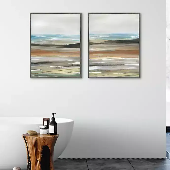 Outlet Kirklands Home Layers of Nature Framed Canvas Art Prints Multi