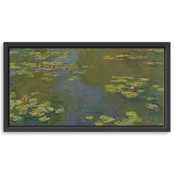 Kirklands Home Le Bassin Aux Nympheas Framed Canvas Art Print Green