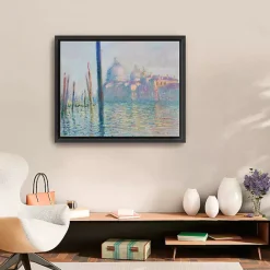 Discount Kirklands Home Le Grand Canal-Venice Framed Canvas Art Print Blue